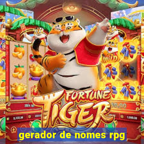 gerador de nomes rpg